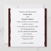 新郎新婦を結婚しているかわいいフクロウは日付を救います セーブザデート (裏面)