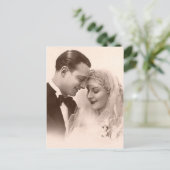 新郎新婦を結婚するヴィンテージ ポストカード (スタンド正面)