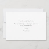 新郎新婦イラストレーション結婚ズカード (裏面)