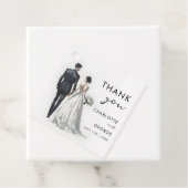 新郎新婦イラストレーション結婚式の引き出物 フェイバータグ (インサイチュ)