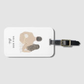 新郎新婦イラストレーション ラゲッジタグ (正面横)