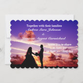 新郎新婦インサンセット結婚式招待状 招待状 (正面)