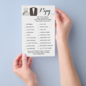 新郎新婦ウェディングレセプションIスパイゲームカード チラシ (ハンドル)