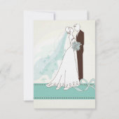 新郎新婦ウェディングRSVP 出欠カード (裏面)