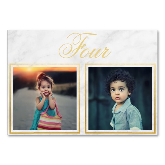 新郎新婦エイジエレガントマーブル金ゴールドテーブル番号 テーブルナンバー (裏面)