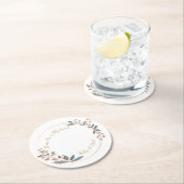 新郎新婦エレガントのバーコースター ラウンドペーパーコースター (インサイチュ)