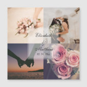 新郎新婦エレガントフォトコラージュ結婚式の引き出物 (正面)