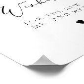 新郎新婦エレガントポストのエブリンアドバイス ポスター (角)