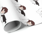 新郎新婦オンホワイト ラッピングペーパー (ロールコーナー)