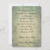 新郎新婦オールドカントリーファッションドウェディング 招待状 (裏面)