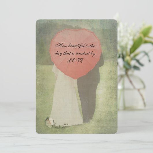 新郎新婦オールドカントリーファッションドウェディング 招待状 (スタンド正面)