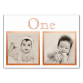 新郎新婦カスタムバラ年齢金ゴールドテーブル番号 テーブルナンバー (裏面)