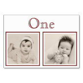 新郎新婦カスタム年齢カスタムカラーテーブル番号 テーブルナンバー (正面)