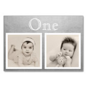 新郎新婦カスタム年齢シルバーテーブル番号 テーブルナンバー (裏面)