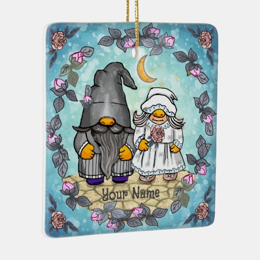 新郎新婦カスタム格言オーナメント セラミックオーナメント (右)