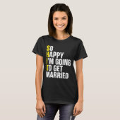 新郎新婦カップルおもしろい婚約結婚ズM Tシャツ (正面フル)