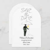 新郎新婦カップル水素朴色結婚の 招待状 (正面/裏面)