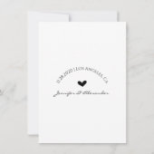 新郎新婦カードのアドバイス 招待状 (裏面)