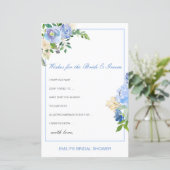 新郎新婦カードの編集可能なウィッシュ (スタンド正面)