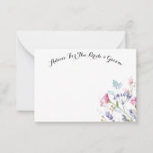 新郎新婦カード用アドバイス ノートカード (正面)