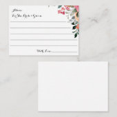 新郎新婦カード用アドバイス ノートカード (正面/裏面)