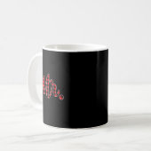 新郎新婦クリスマス夫人の結婚一致するクーデター コーヒーマグカップ (正面左)