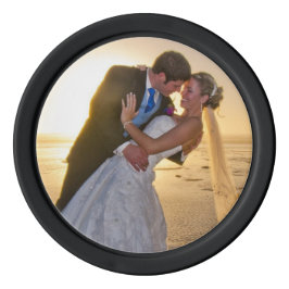 新郎新婦コーラルバラ結婚ズデザイン ポーカーチップ