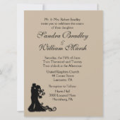 新郎新婦サンドストーン結婚式招待状 招待状 (正面)