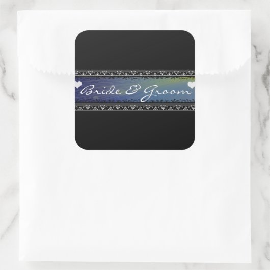 新郎新婦サンレイズベラム縁どと スクエアシール (バッグ)