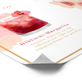 新郎新婦シグネチャードリンクウォーターカラーカクテル ポスター (角)