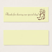 新郎新婦シャンパーニュメッセージカード (正面&裏面)