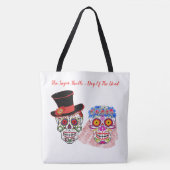 新郎新婦シュガースカル死ぬまで私たちパーティー トートバッグ (正面)