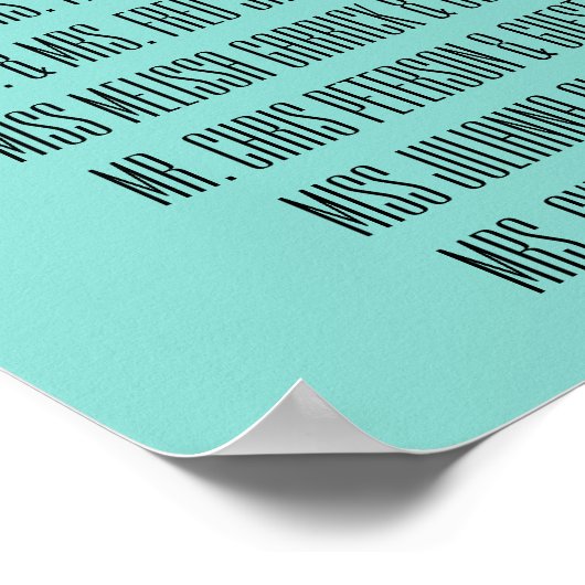 新郎新婦シュガースカル死ぬまで私たちパーティー ポスター (角)