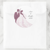 新郎新婦シール ラウンドシール (バッグ)