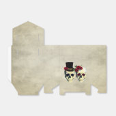 新郎新婦スカル結婚披露宴 フェイバーボックス (折り畳みなし)