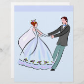 新郎新婦スクラップブック紙 (正面/裏面)