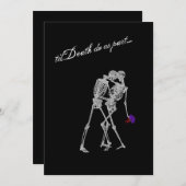 新郎新婦スケルトンゴシック結婚ズ 招待状 (正面/裏面)