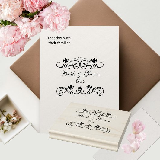 新郎新婦スタンプ ラバースタンプ