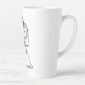 新郎新婦スティック結婚フィギュアのI do カフェラテマグ (右)