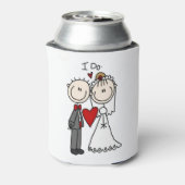 新郎新婦スティック結婚フィギュアのI do 缶クーラー (缶裏面)