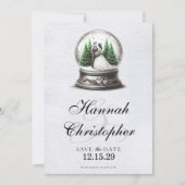 新郎新婦スノーグローブ セーブザデート (正面)