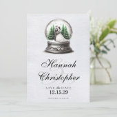 新郎新婦スノーグローブ セーブザデート (スタンド正面)