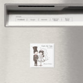 新郎新婦セーブザデートマグネット マグネット (インサイチュ (食洗機))