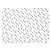 新郎新婦ダイアゴナルタイポグラフィ テーブルクロス (正面(横))