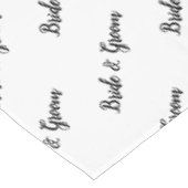 新郎新婦ダイアゴナルタイポグラフィ テーブルクロス (アングル)