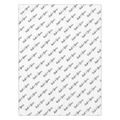 新郎新婦ダイアゴナルタイポグラフィ テーブルクロス (正面)