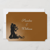 新郎新婦チョコレート 招待状 (裏面)