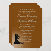 新郎新婦チョコレート 招待状 (正面/裏面)