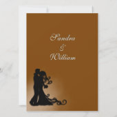 新郎新婦チョコレート 招待状 (裏面)