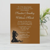 新郎新婦チョコレート 招待状 (スタンド正面)